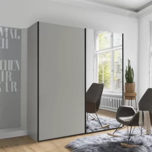 ARMARIO 2 PUERTAS CORREDERAS Y 1 ESPEJO | ARMAZÓN COLORES| 200 CM